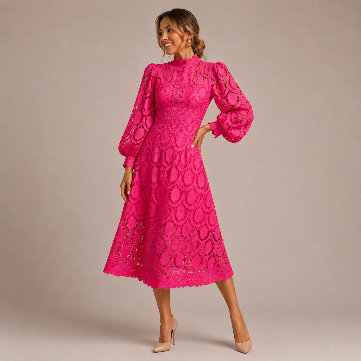 Chiara Abito in Pizzo Elegante