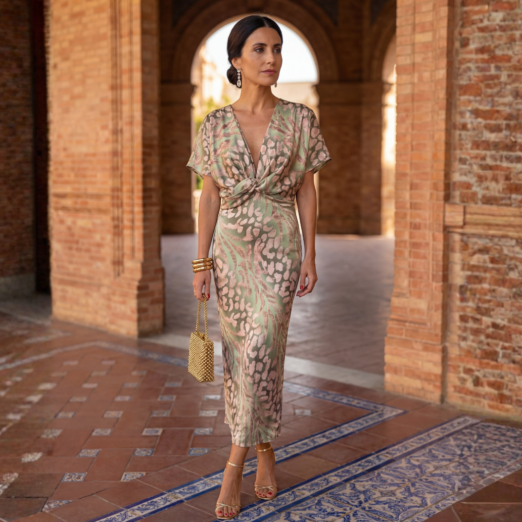 Valeria Abito Elegante Fluido
