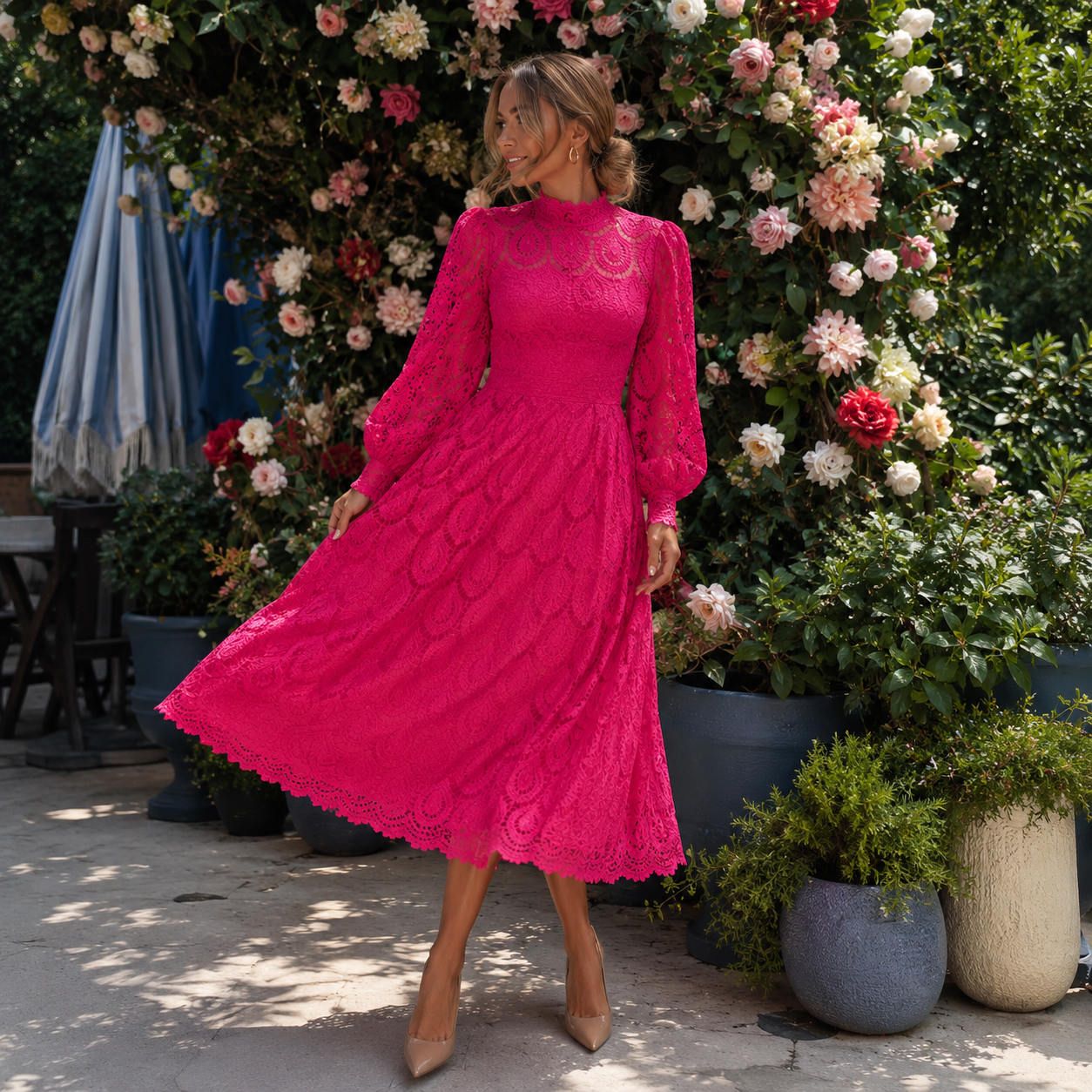 Chiara Abito in Pizzo Elegante