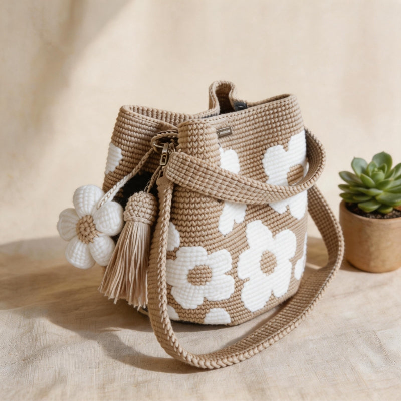 Fiorella Borsa Floreale all’Uncinetto 🌼