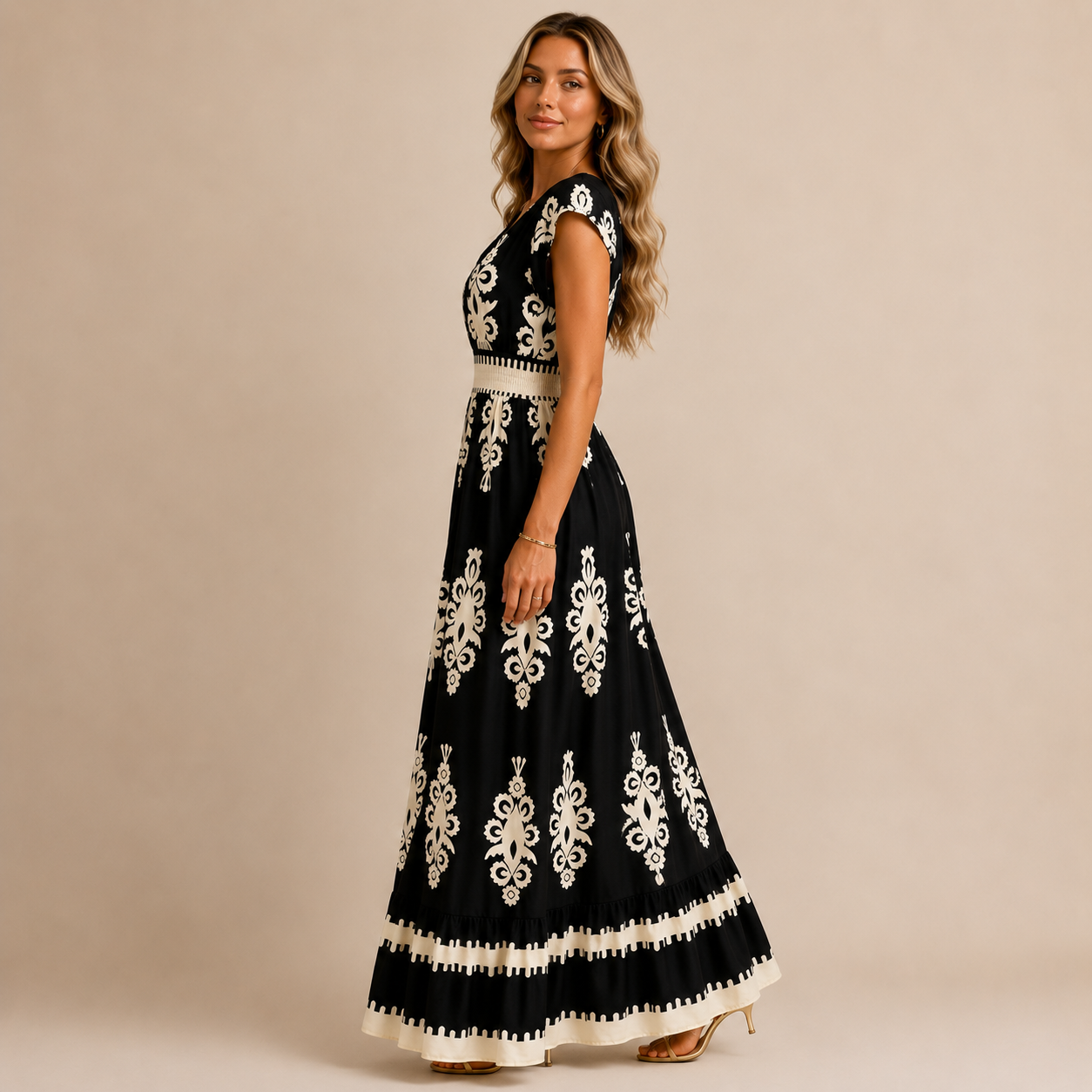 Candela Abito Maxi Barocco