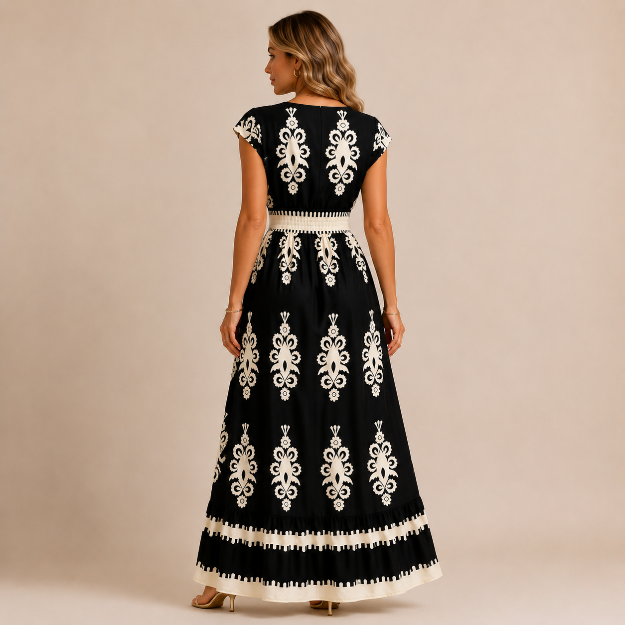 Candela Abito Maxi Barocco