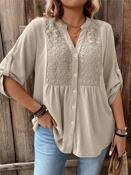 Sofia – Blusa elegante con scollo a V