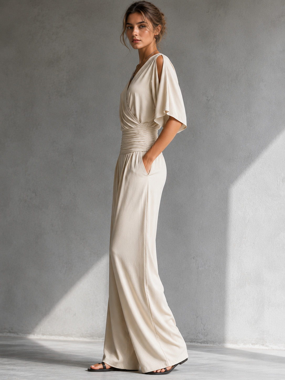 Alessia Tuta Elegante con Spalle Aperte