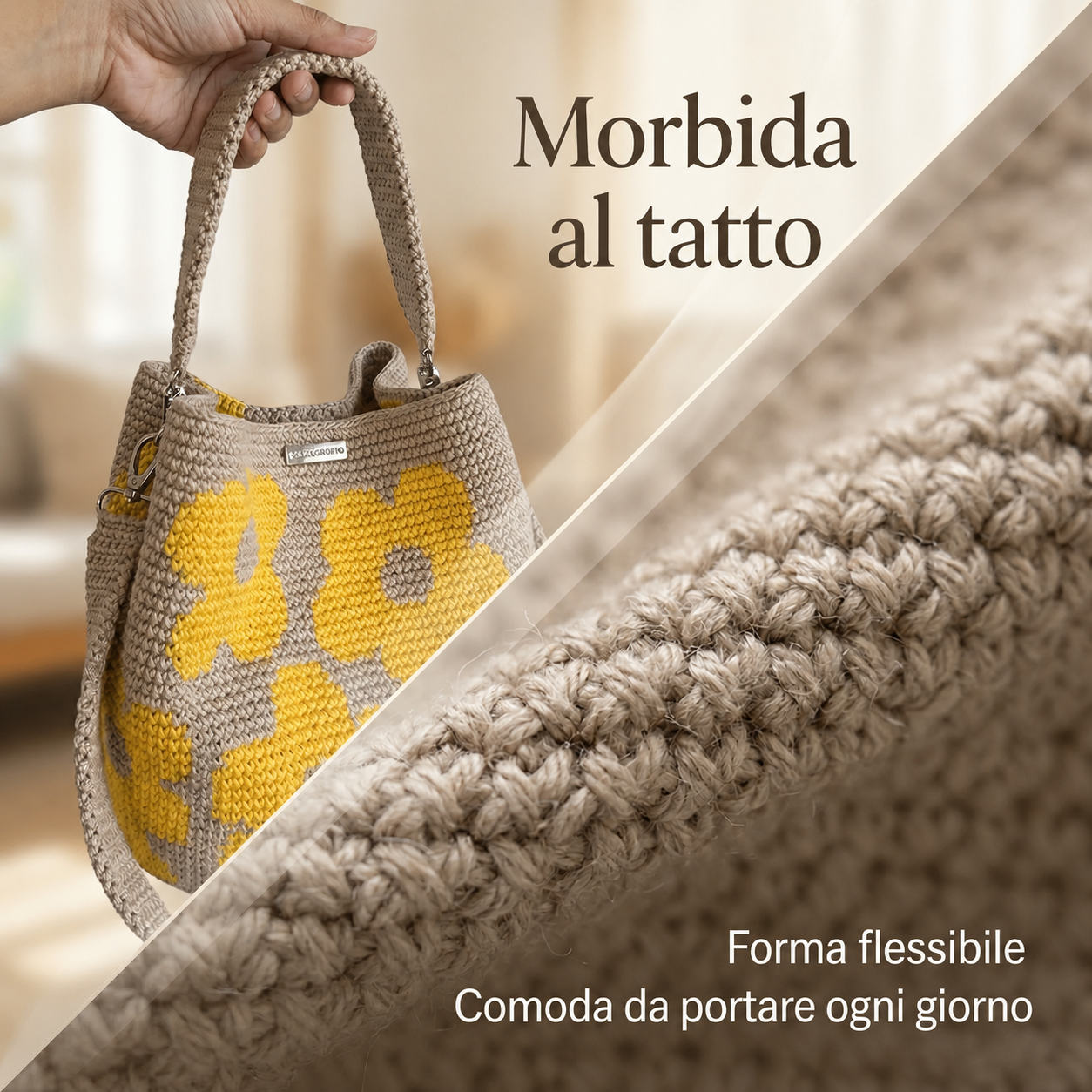 Fiorella Borsa Floreale all’Uncinetto 🌼
