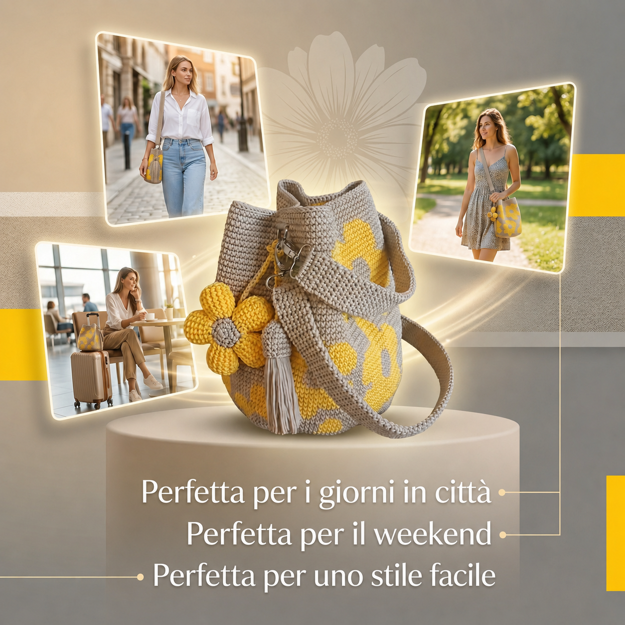 Fiorella Borsa Floreale all’Uncinetto 🌼