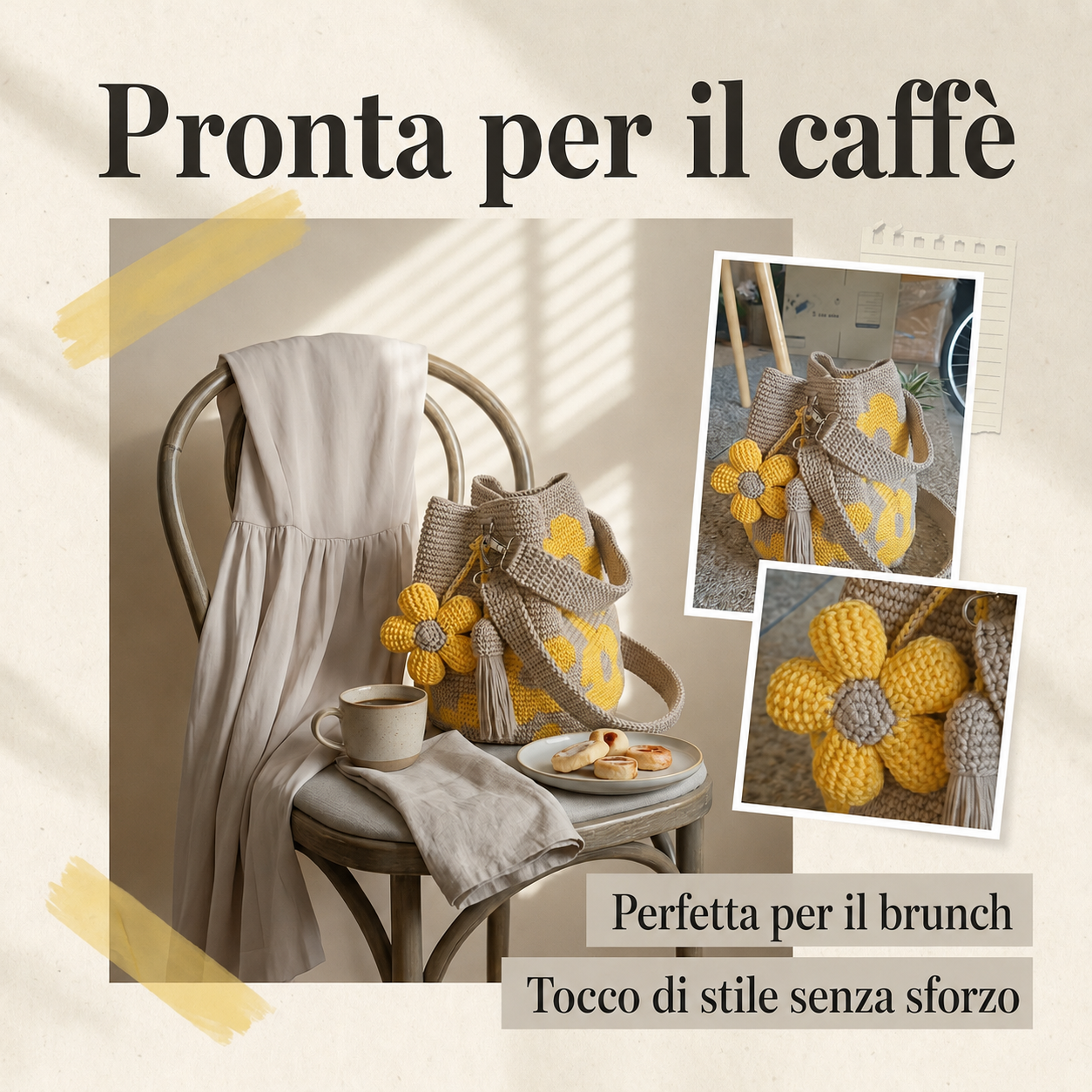 Fiorella Borsa Floreale all’Uncinetto 🌼
