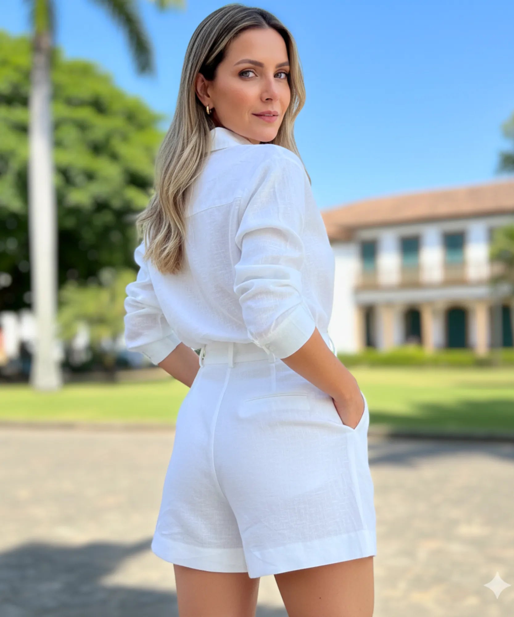 Serafina Completo Elegante con Shorts
