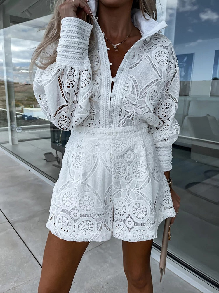 Elena Abito Midi in Pizzo Elegante