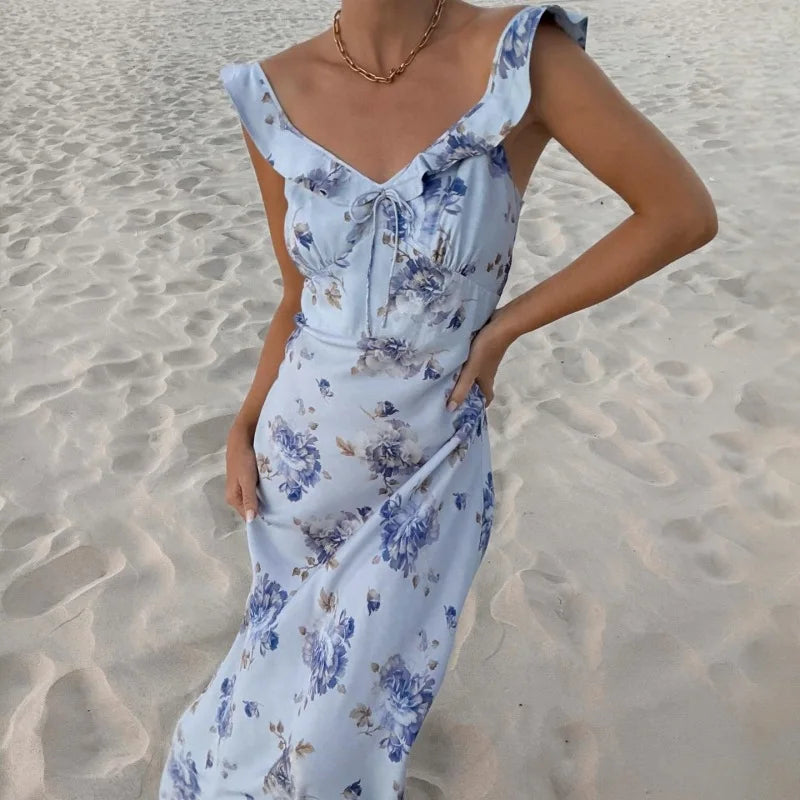 Valentina Abito Midi Floreale Romantico