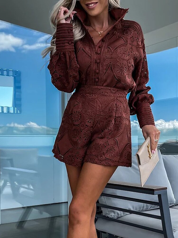 Elena Abito Midi in Pizzo Elegante