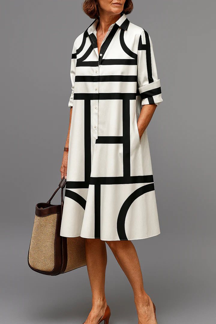 Vestito Midi Comfort Lineare