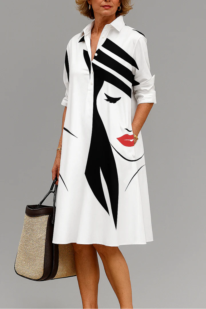 Vestito Midi Comfort Lineare