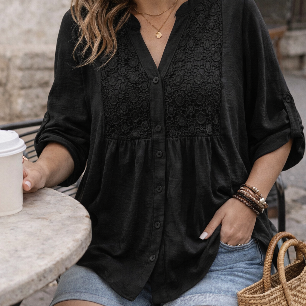 Sofia – Blusa elegante con scollo a V