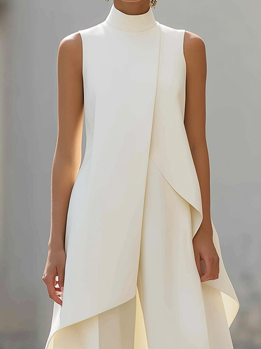 Bianca Completo Elegante Asimmetrico