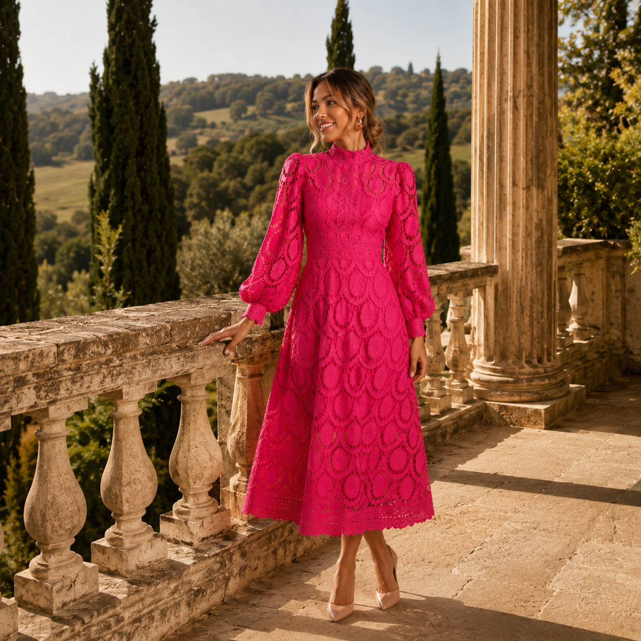 Chiara Abito in Pizzo Elegante