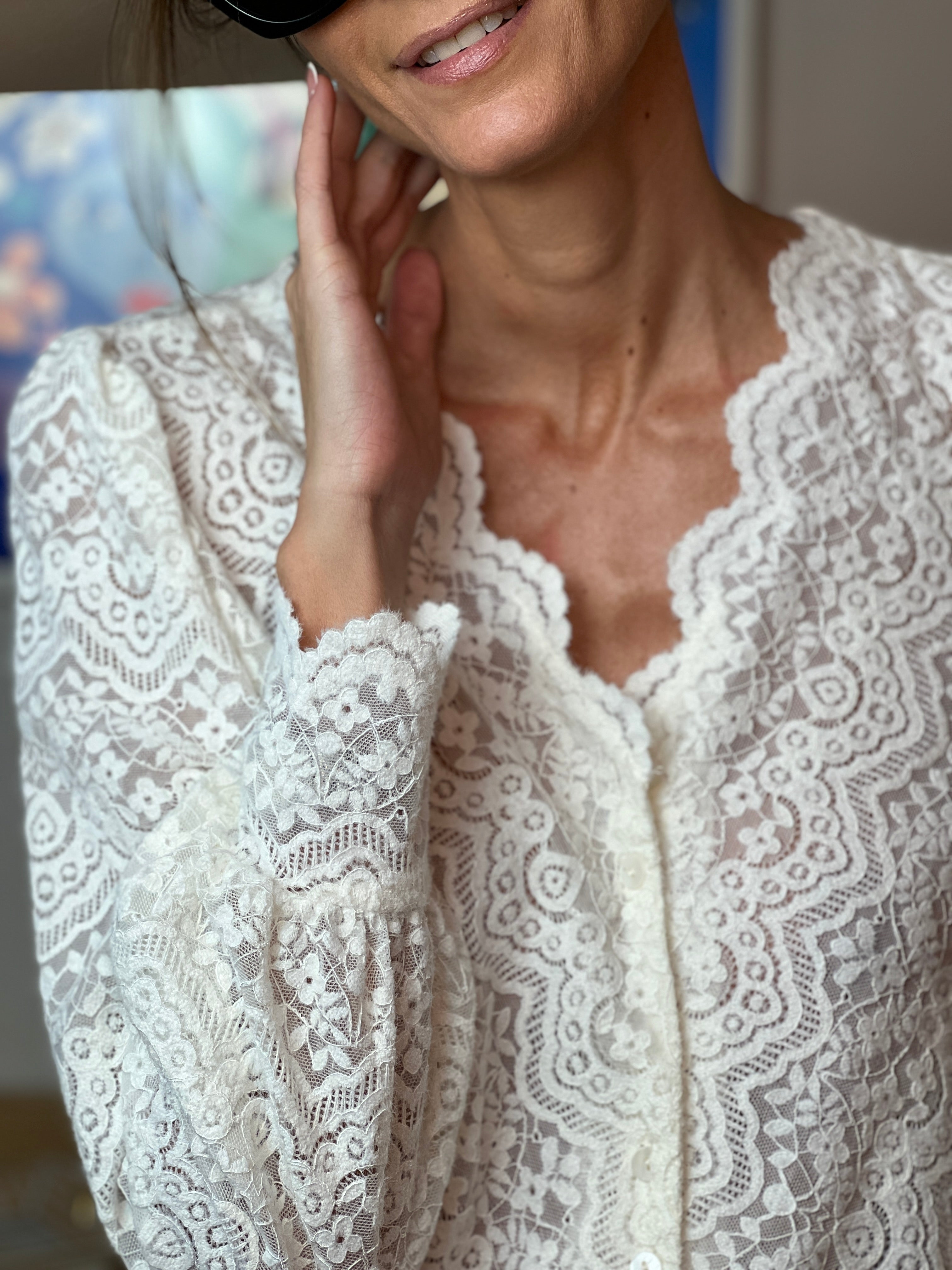 Hippoline Blusa in Pizzo
