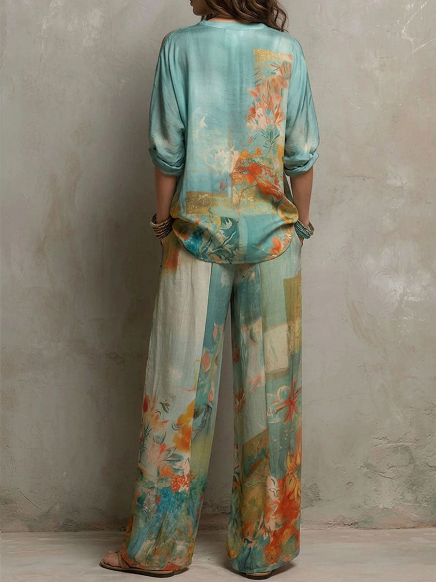 Aurelia Completo Floreale Artistico